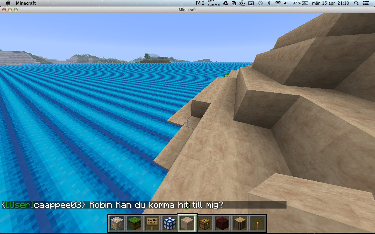 Sand and water