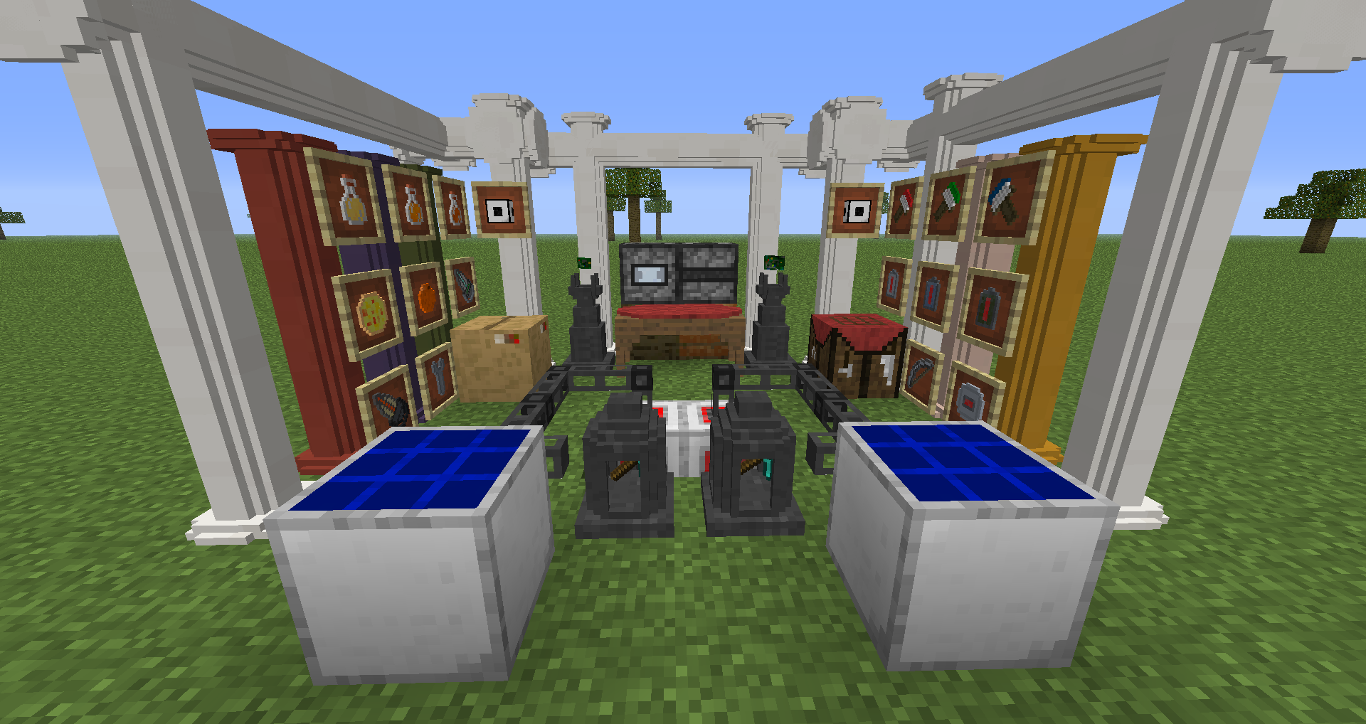 a image of alot of the blocks and items
