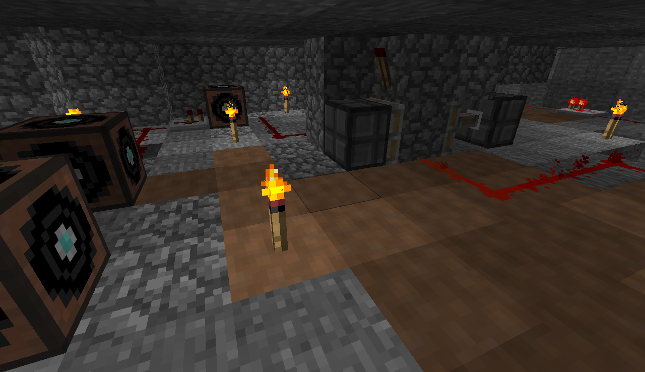 SMP Mushroom farm machines. Featuring pistons, wires, repeaters, noteblocks. And torches of course!