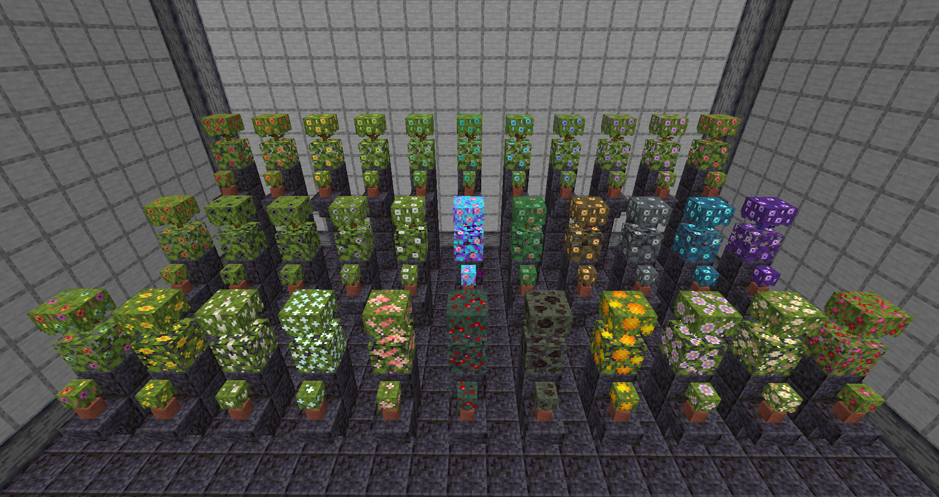 Leaves and Bushes Added