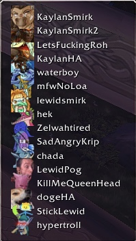 Redwood List of Emotes