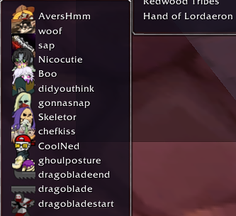 Hand of Lordaeron list of Emotes