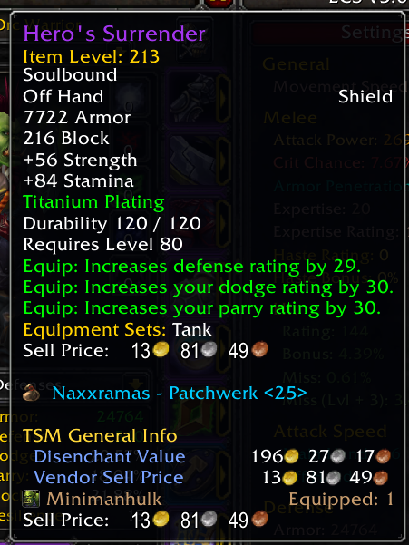 Item Level Tooltip