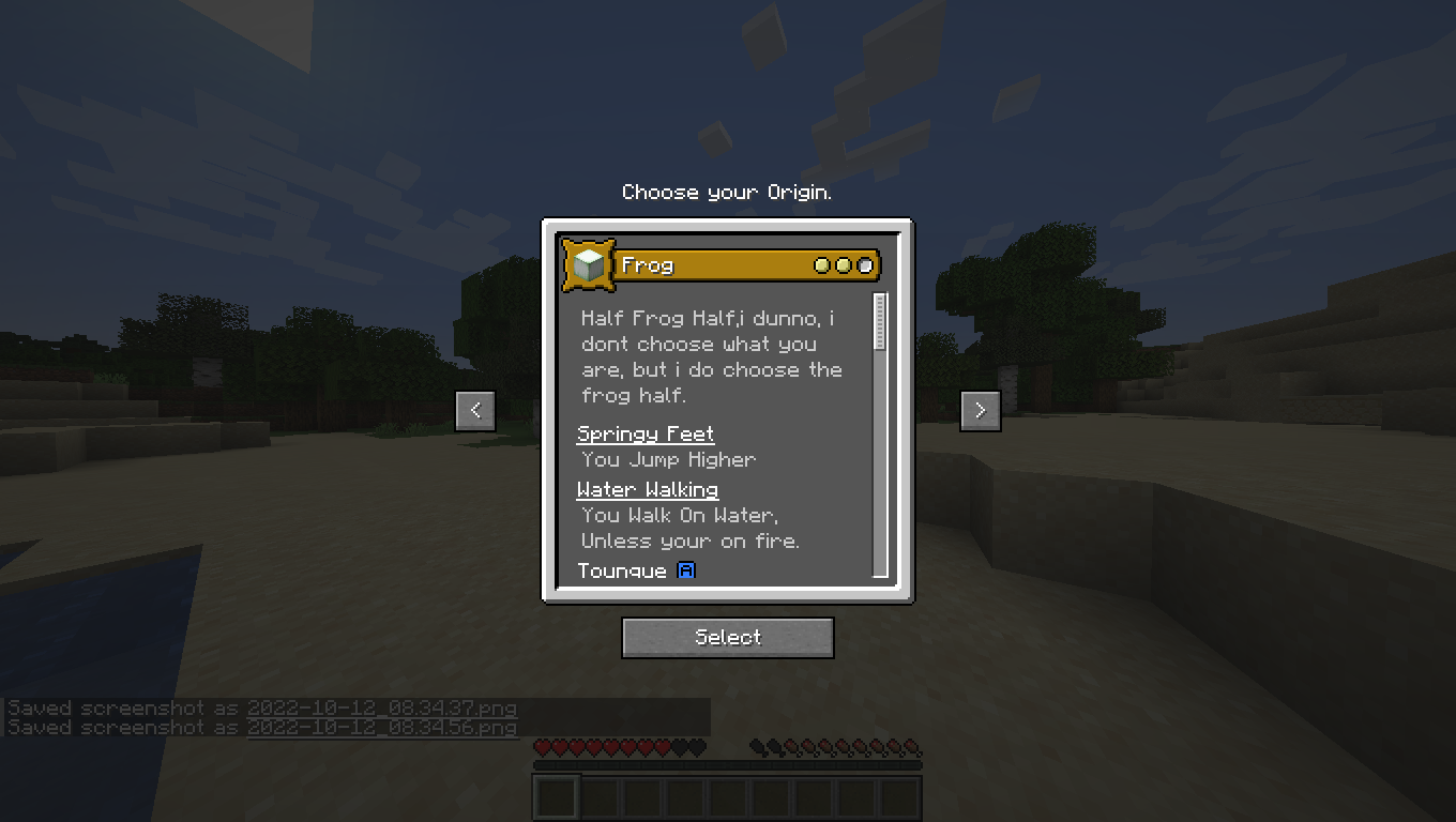 Origins Mod Mod Screenshots Minecraft Mods Curseforge