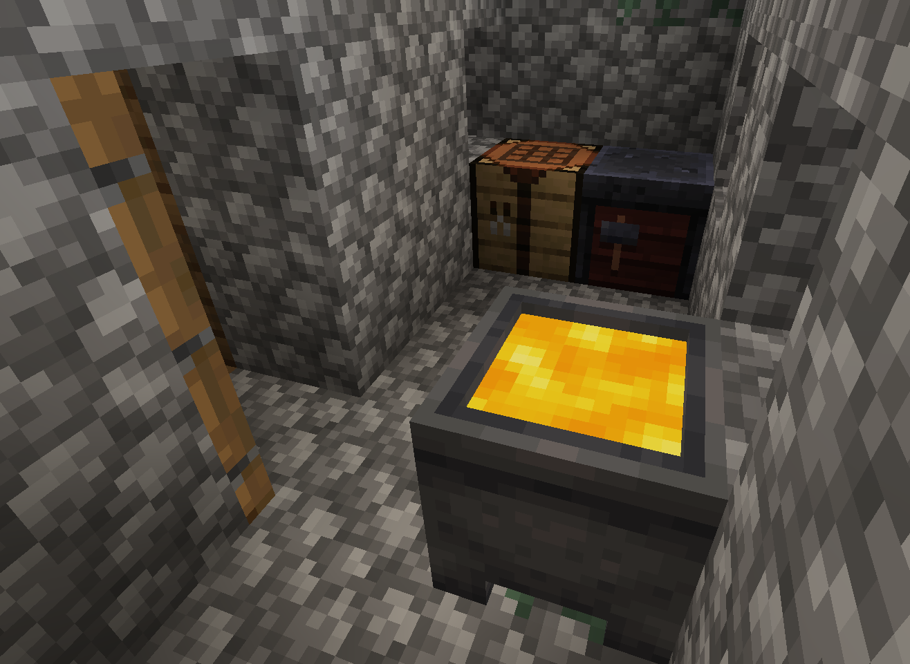 Molten gold cauldron