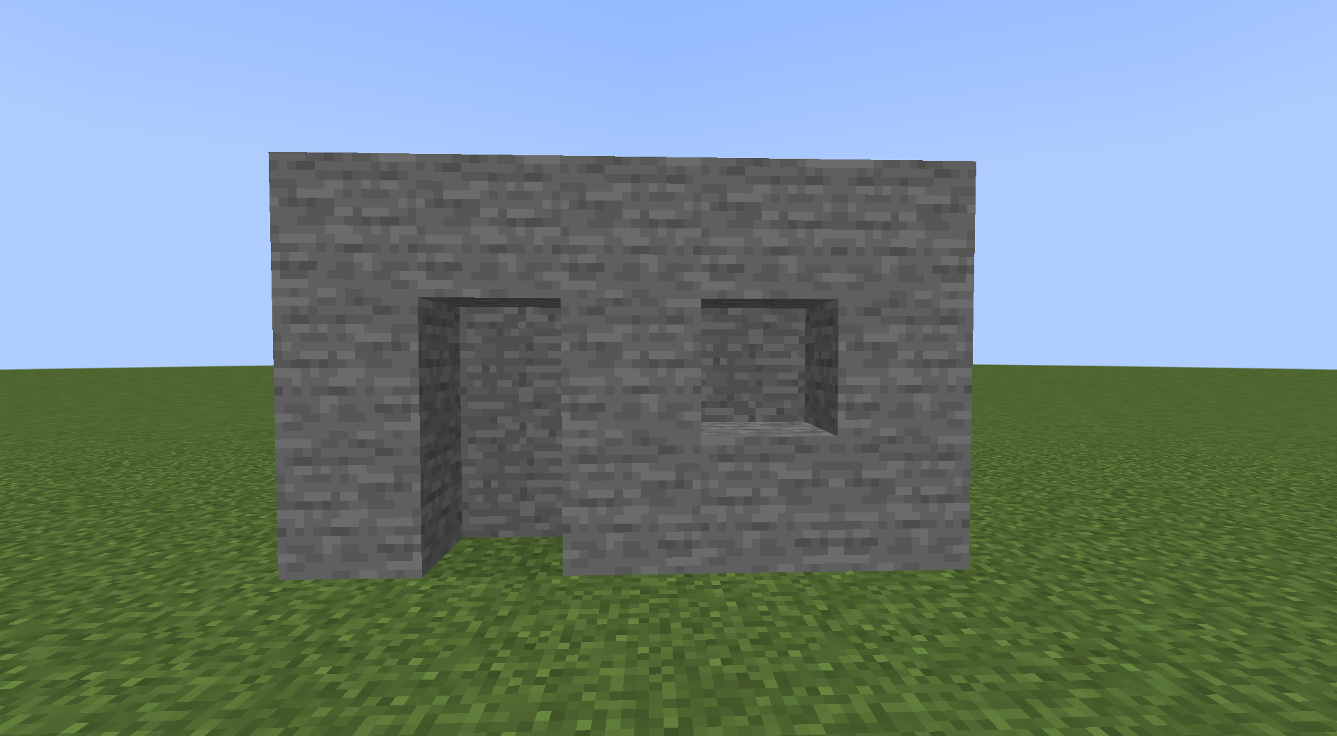 Stone doors back