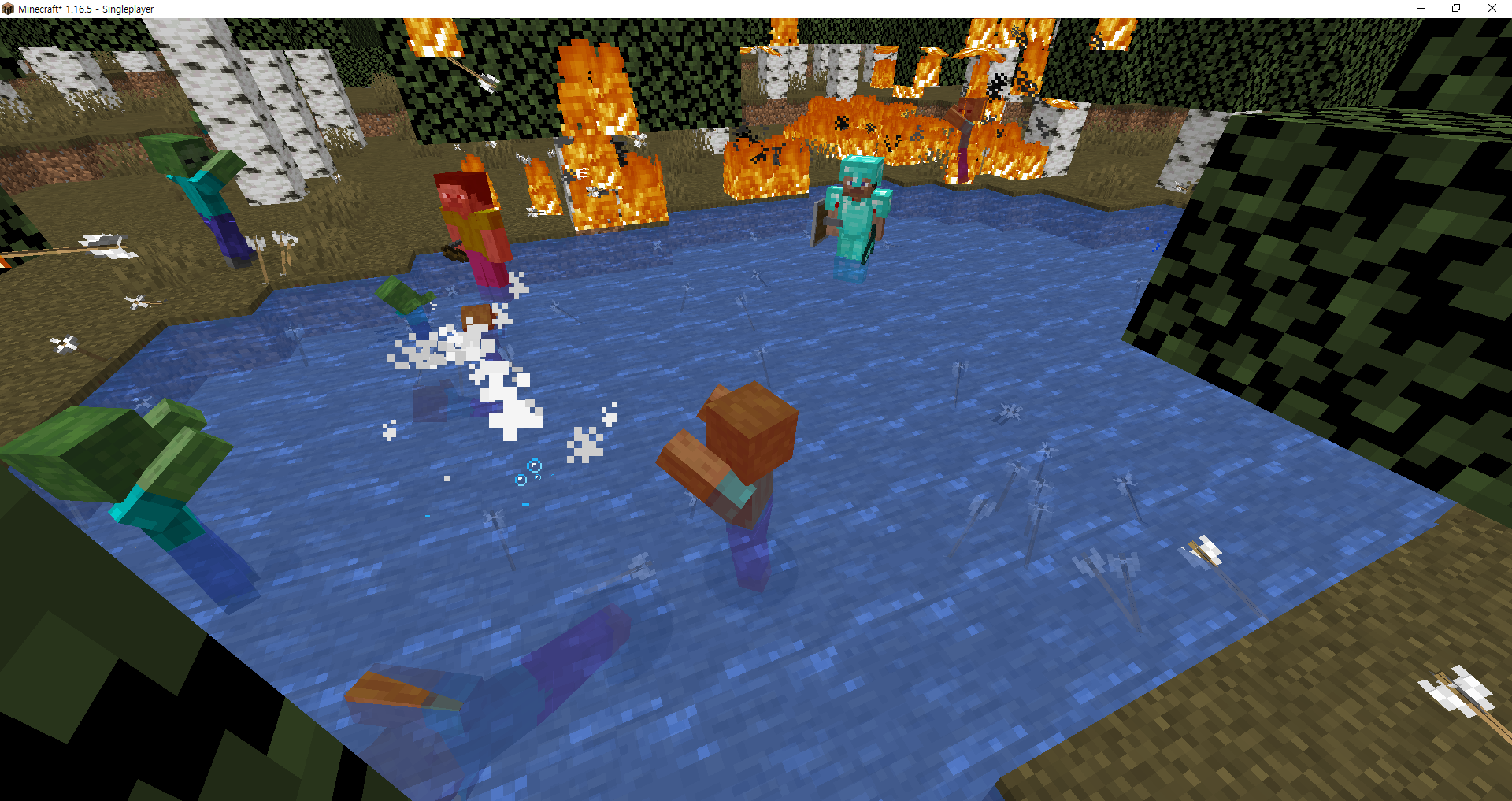 Way to spawn King Arthur is to break King Block