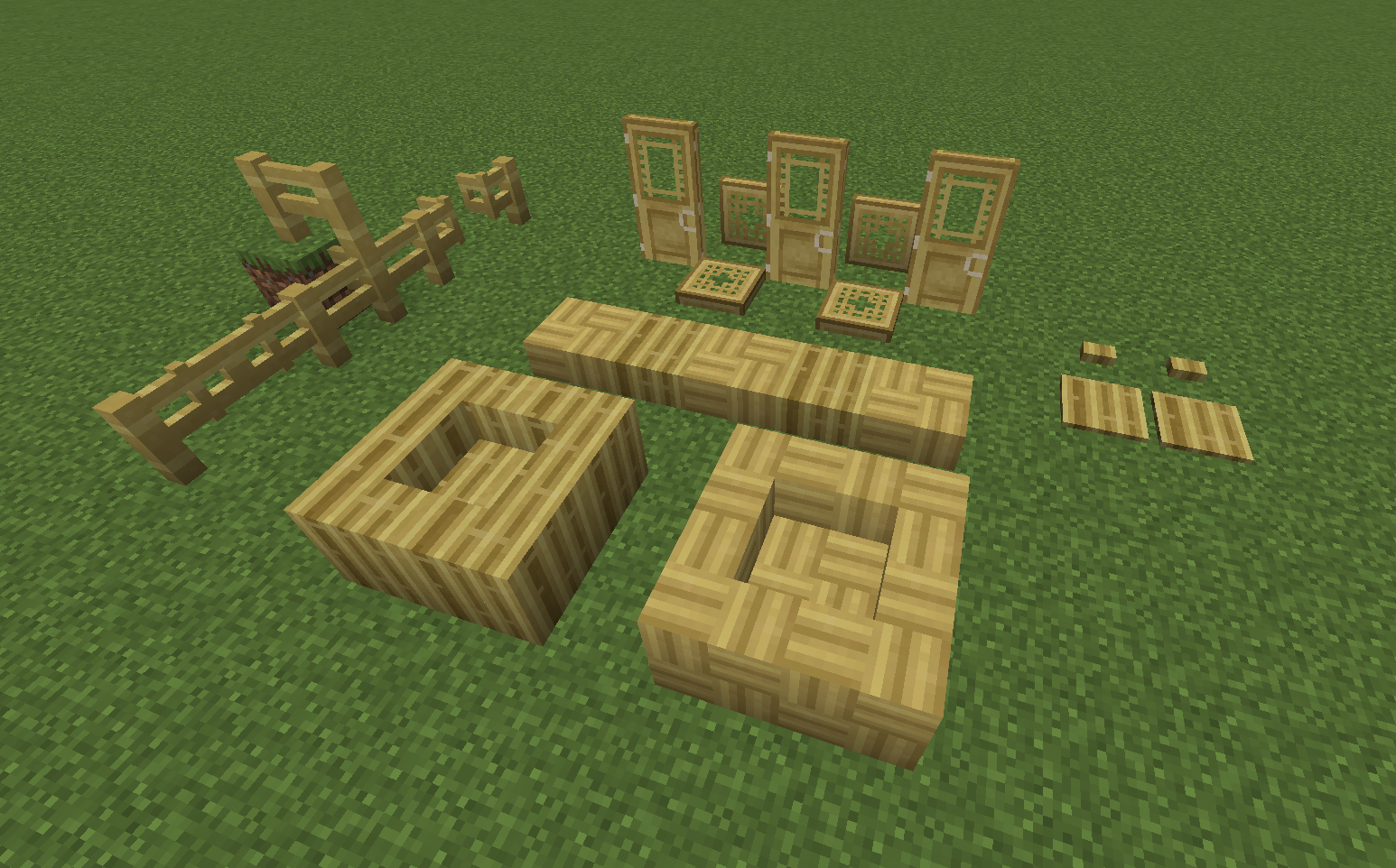 Minecraft 1.20 Update Bamboo Wood Blocks