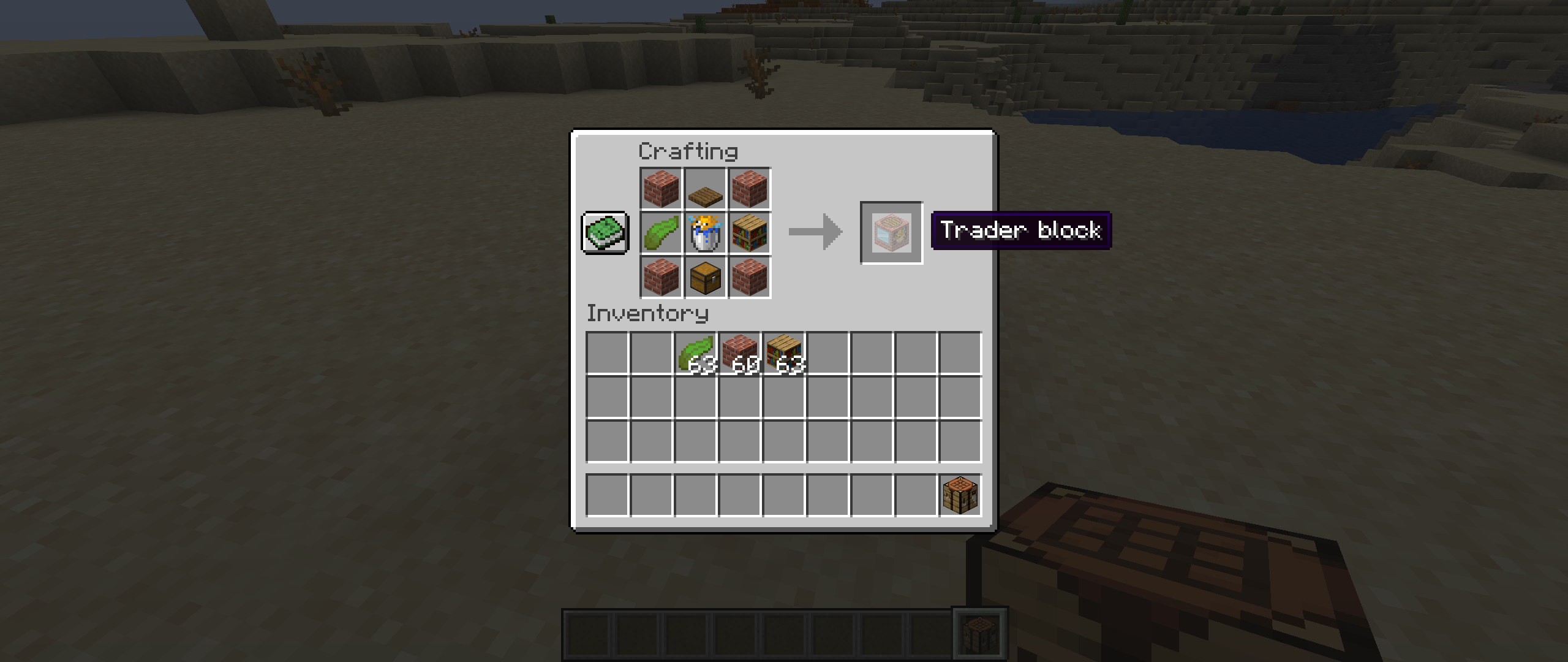 Crafting recipe