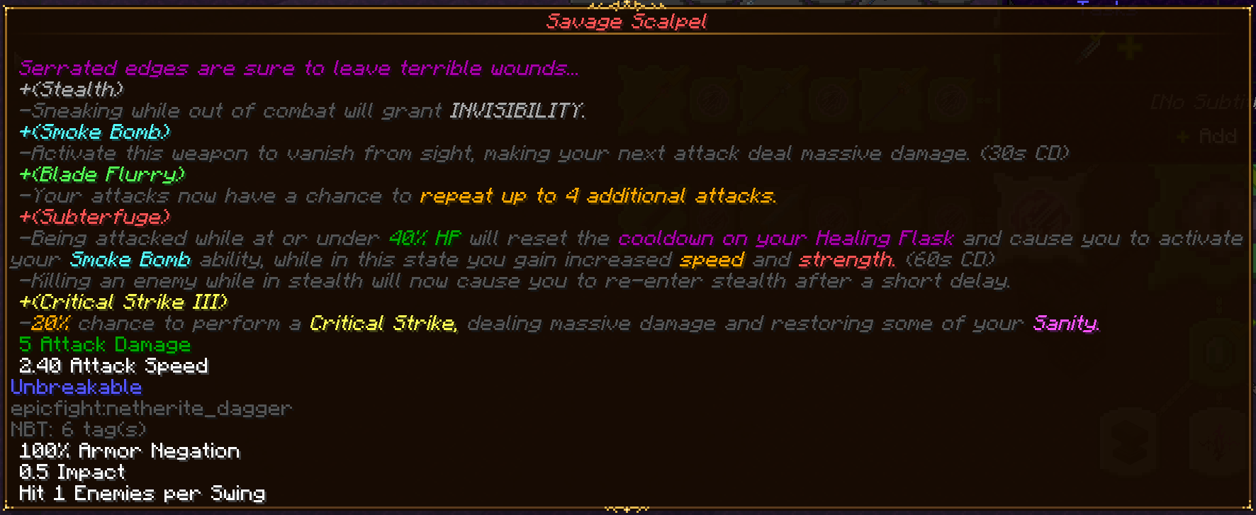 Skirmisher abilities