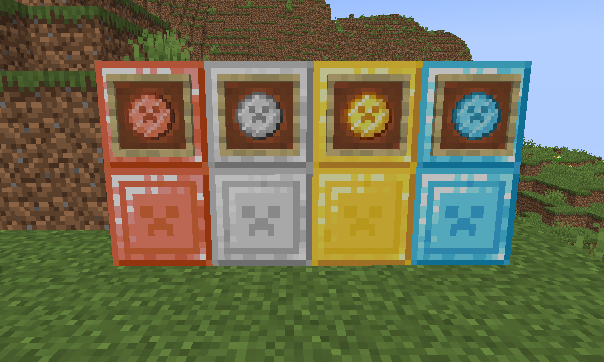 Coins with their blocks