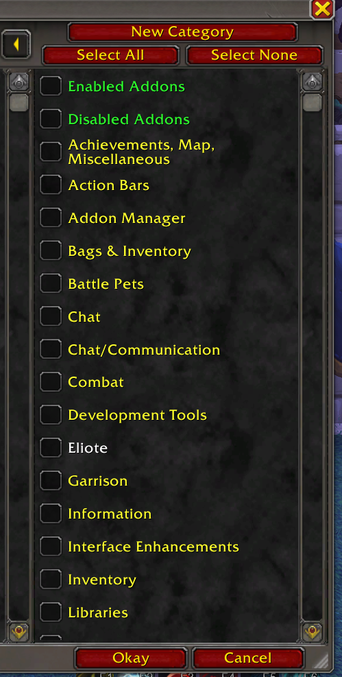 Auto-generated categories