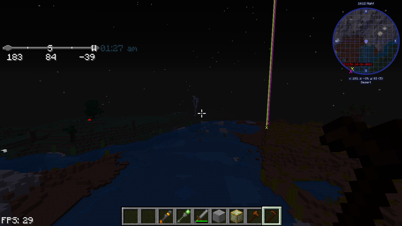 at night this time