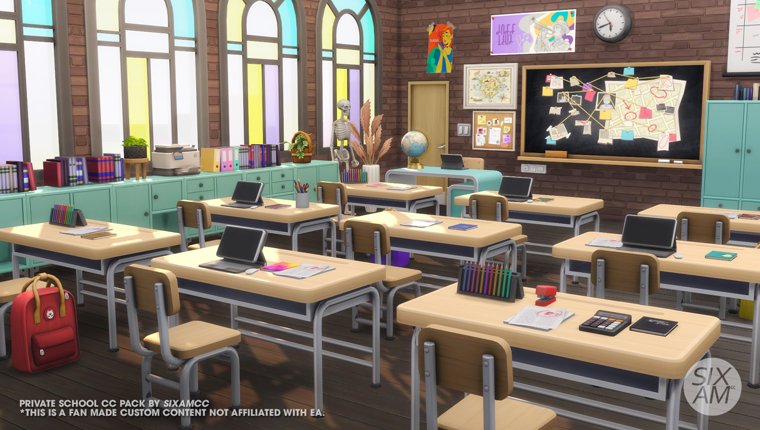 Private School CC Pack - The Sims 4 Build / Buy - CurseForge