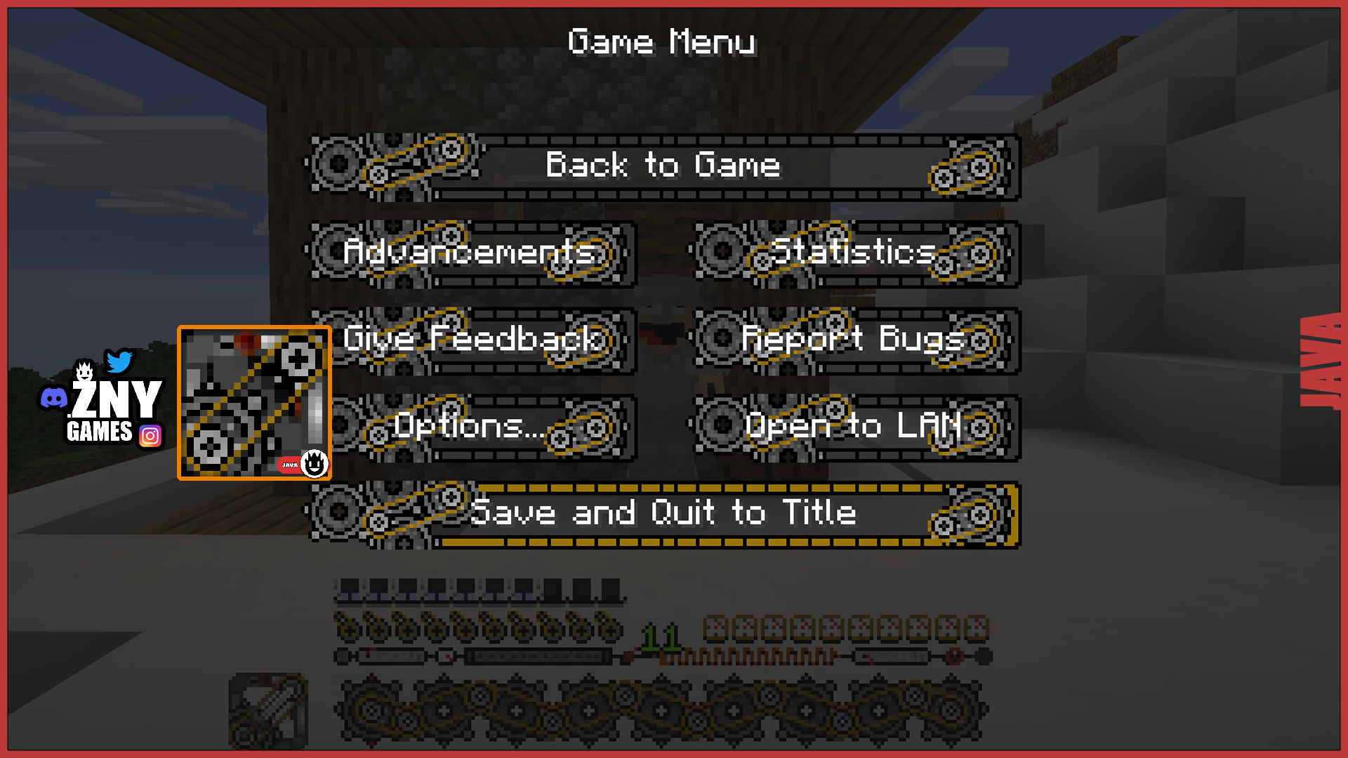 options - java themed gui texturepack by znygames