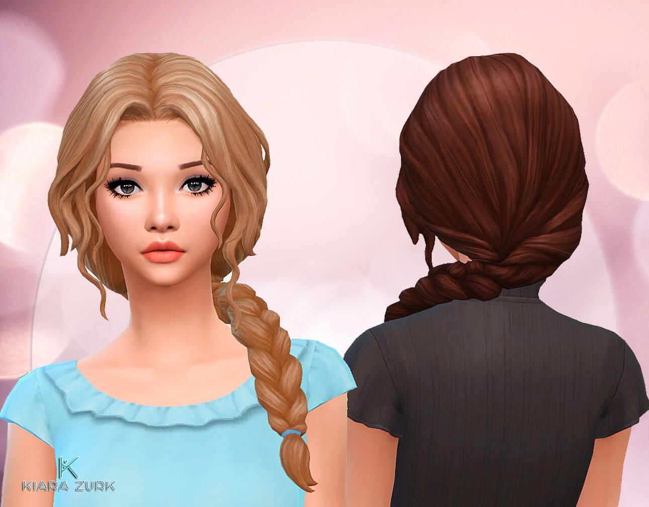 Alice Side Braid The Sims 4 Create A Sim Curseforge 5846