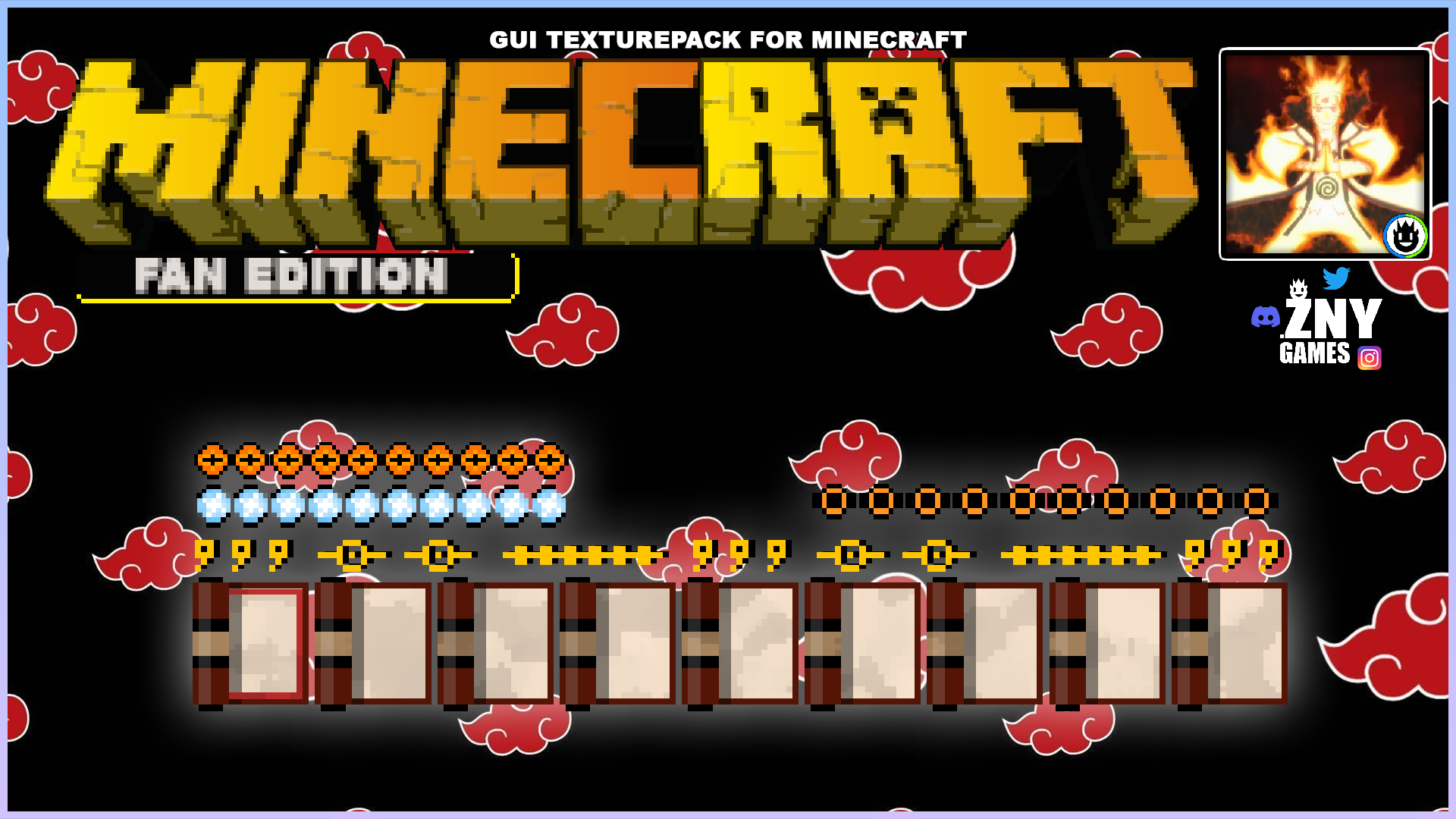 Red GUI texture pack for Minecraft pocket edition Minecraft Texture Pack