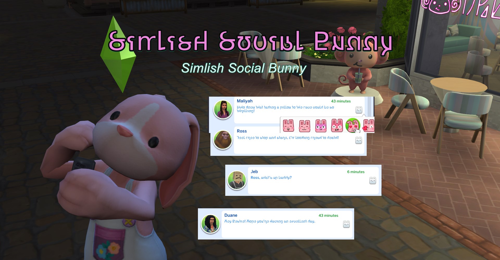 Simlish Social Bunny The Sims Mods CurseForge