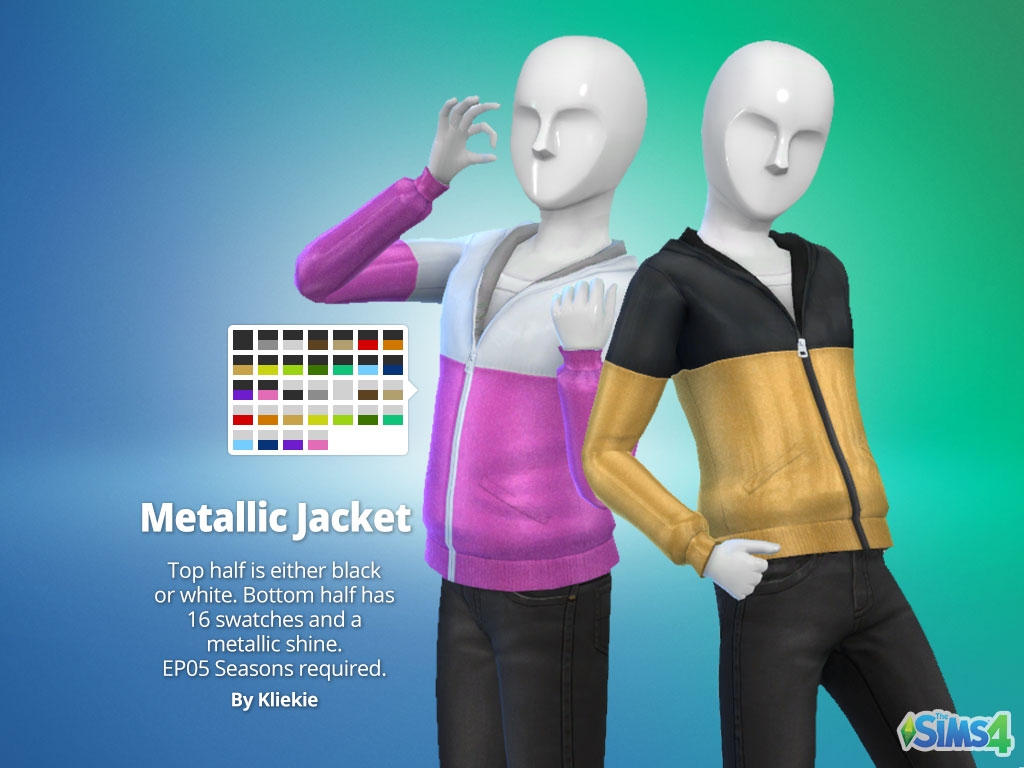 Metallic Jacket - The Sims 4 Create a Sim - CurseForge