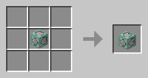 craft the fake conditional chain command block (also works the other way to change back)
