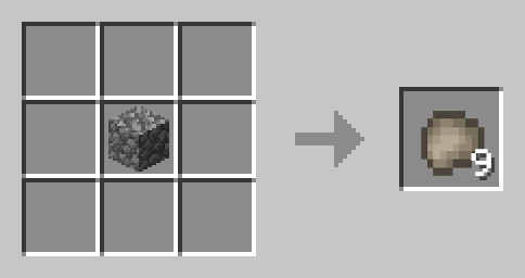 craft the pebble so you can craft fake bedrock