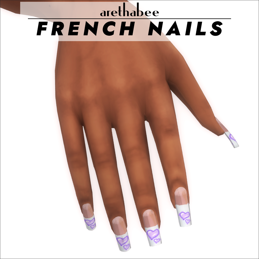 French Nails The Sims 4 Create a Sim