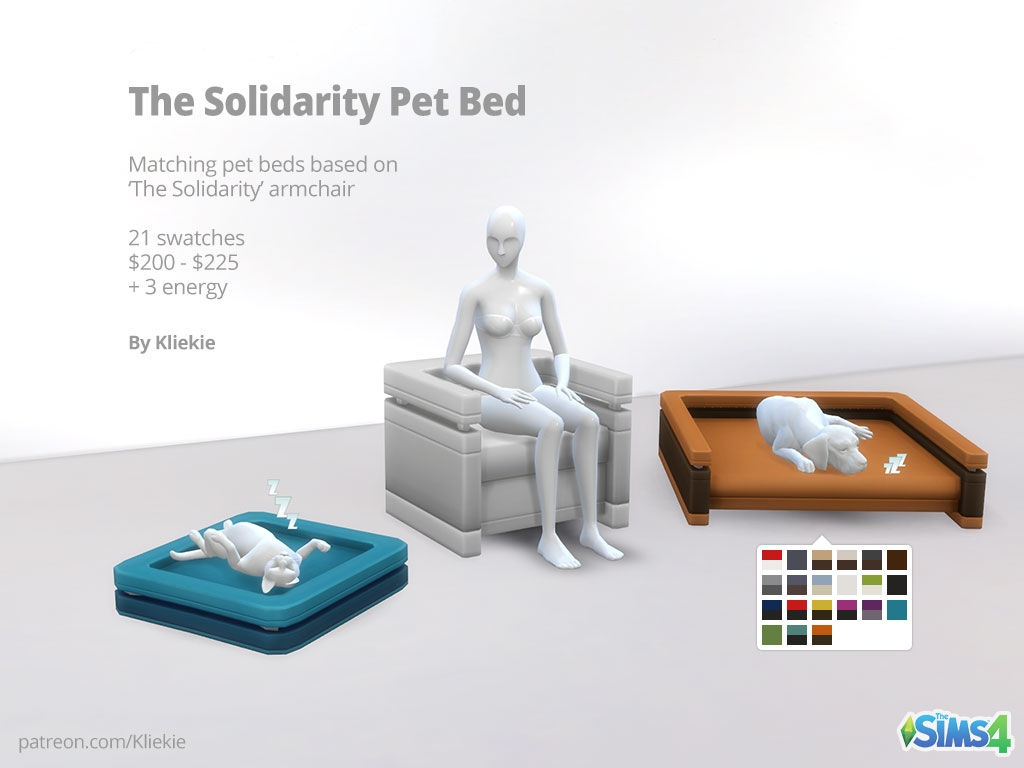 The Solidarity Pet Beds The Sims 4 Build / Buy