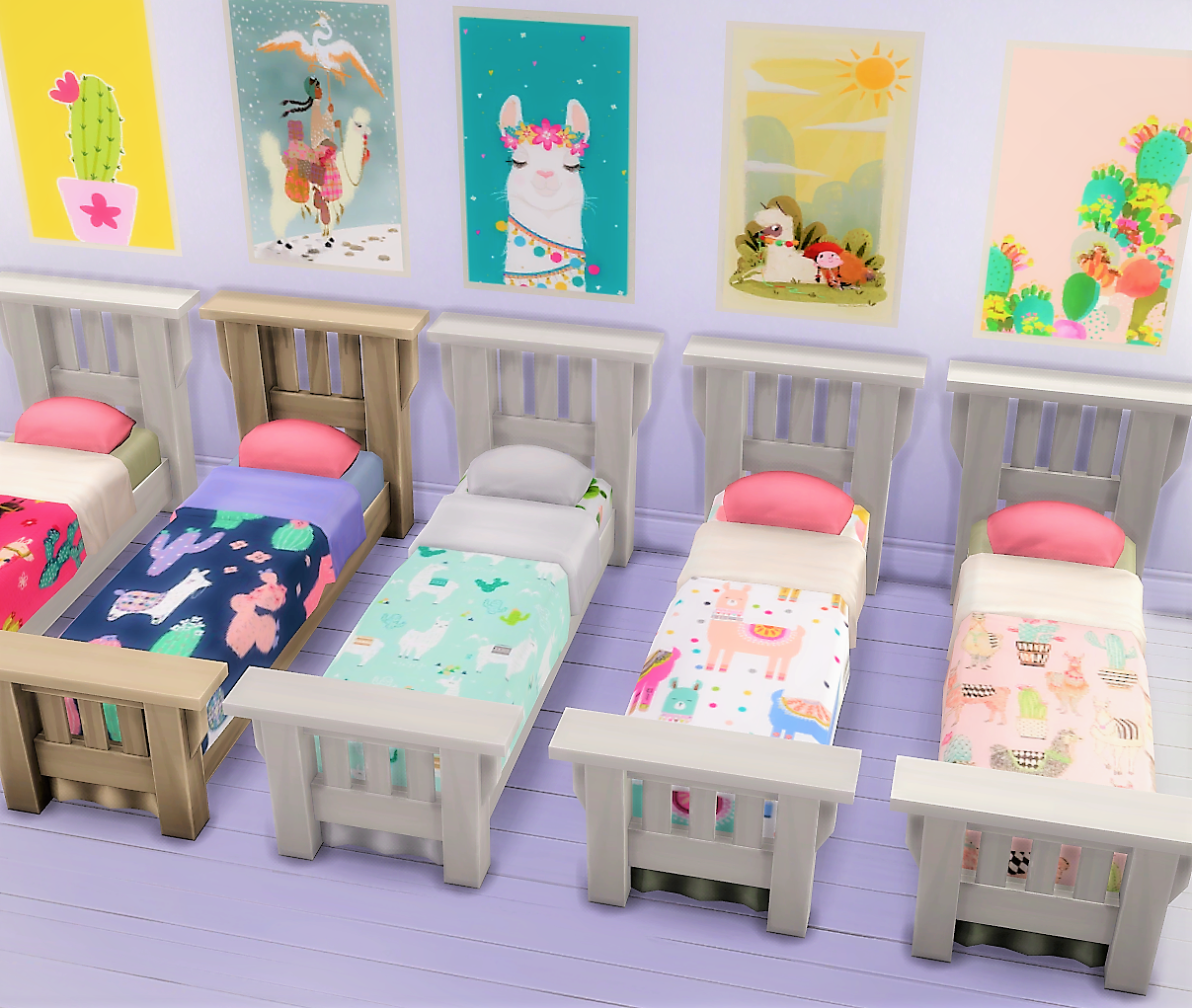 Some of the single bed swatches of this single bed for children or young adults.