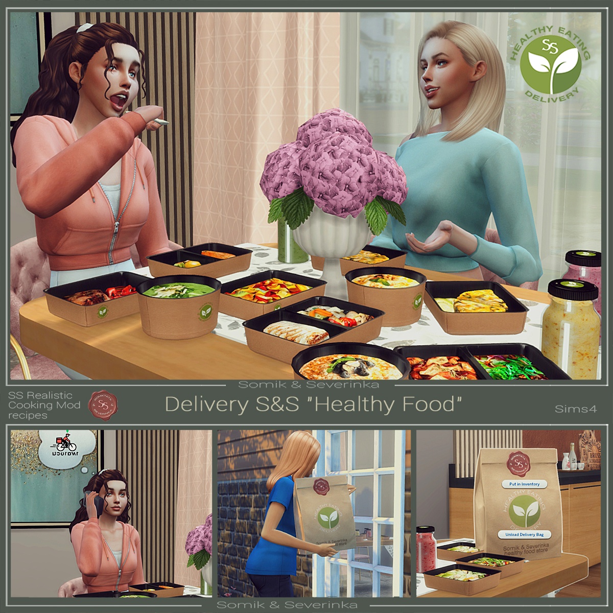 Delivery HEALTHY FOOD Screenshots Mods The Sims 4