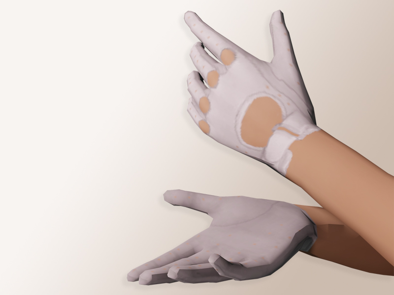 White driving gloves