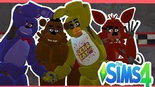 Sims 4 FNAF CC: Freddy, Bonnie, Chica, and Foxy Animatronics (deco)