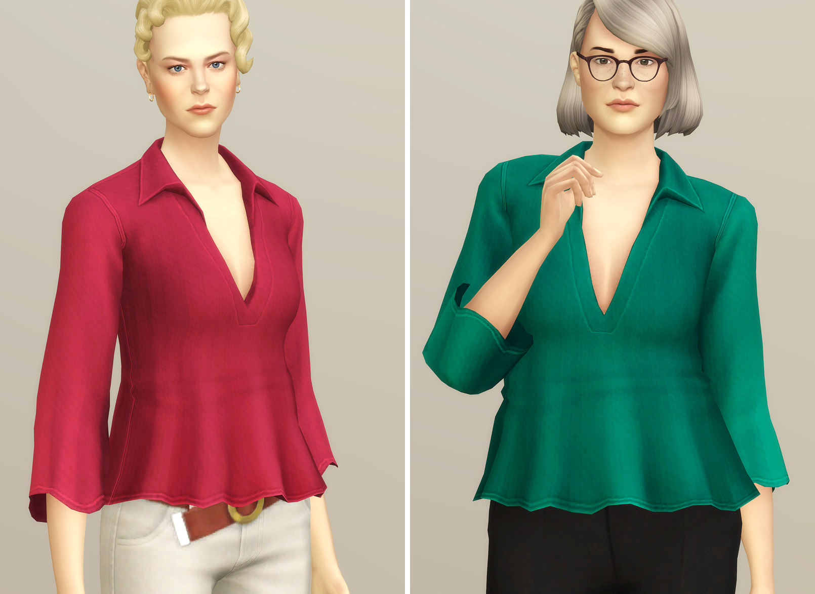 Summer Breeze Shirt I (Solid) - The Sims 4 Create a Sim - CurseForge