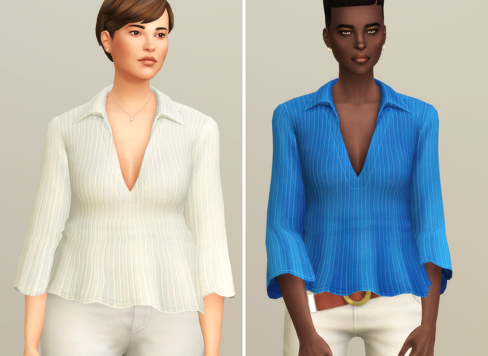 Summer Breeze Shirt II (Str... - Create a Sim - The Sims 4 - CurseForge