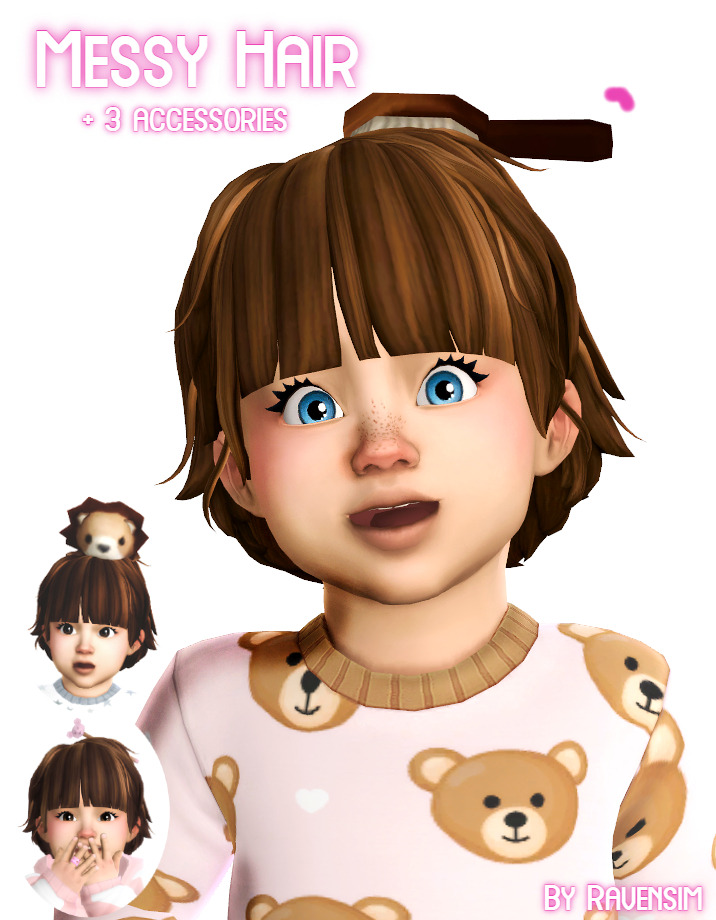Messy Hair For Toddlers - The Sims 4 Create a Sim - CurseForge