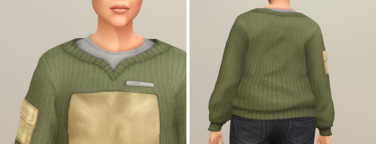 Layered Sweater - The Sims 4 Create a Sim - CurseForge