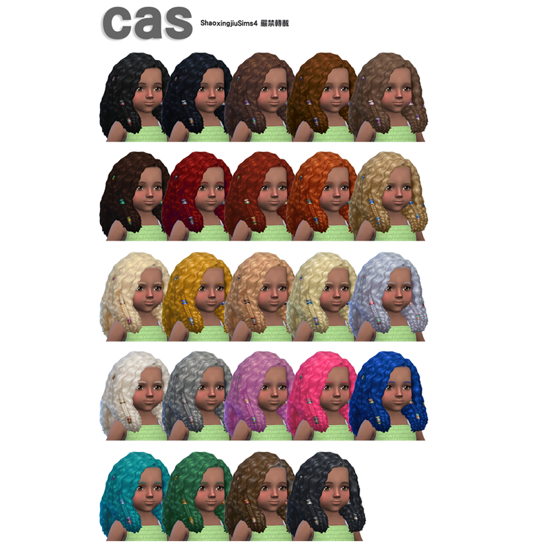 QICC - Cleo Hair - The Sims 4 Create a Sim - CurseForge