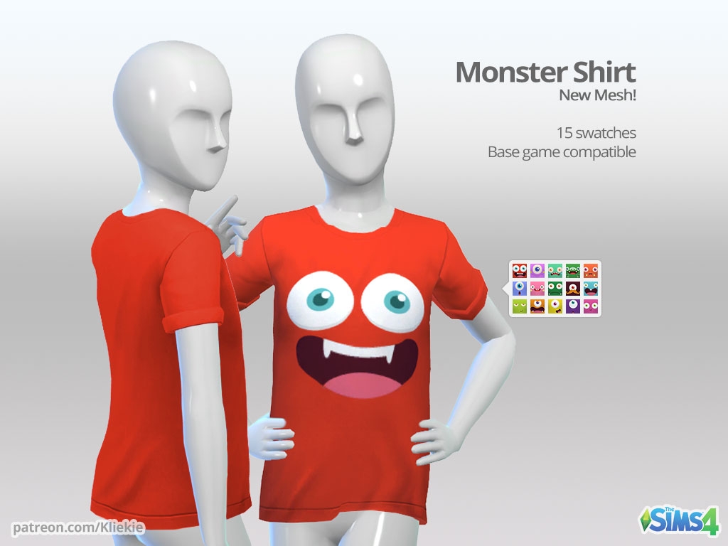 Monster Shirt - The Sims 4 Create a Sim - CurseForge