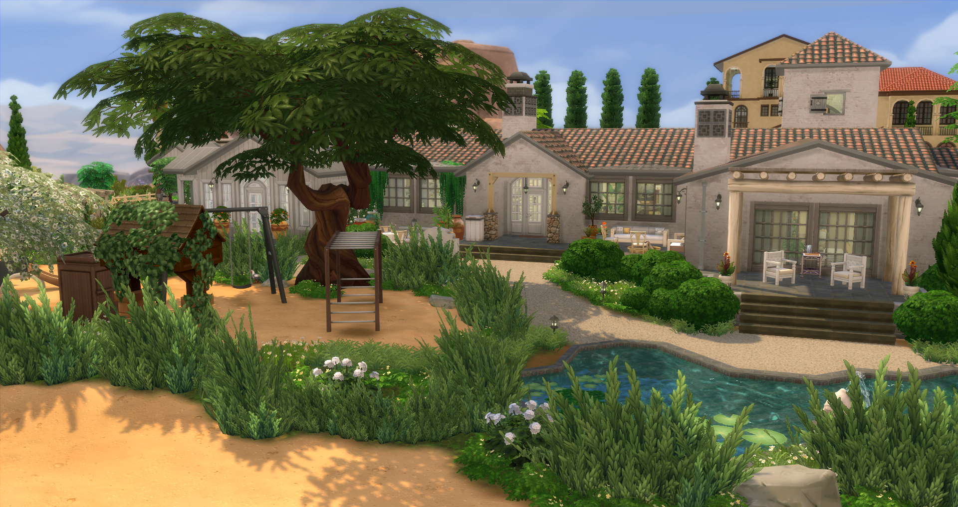 This image shows some of the back of the house.