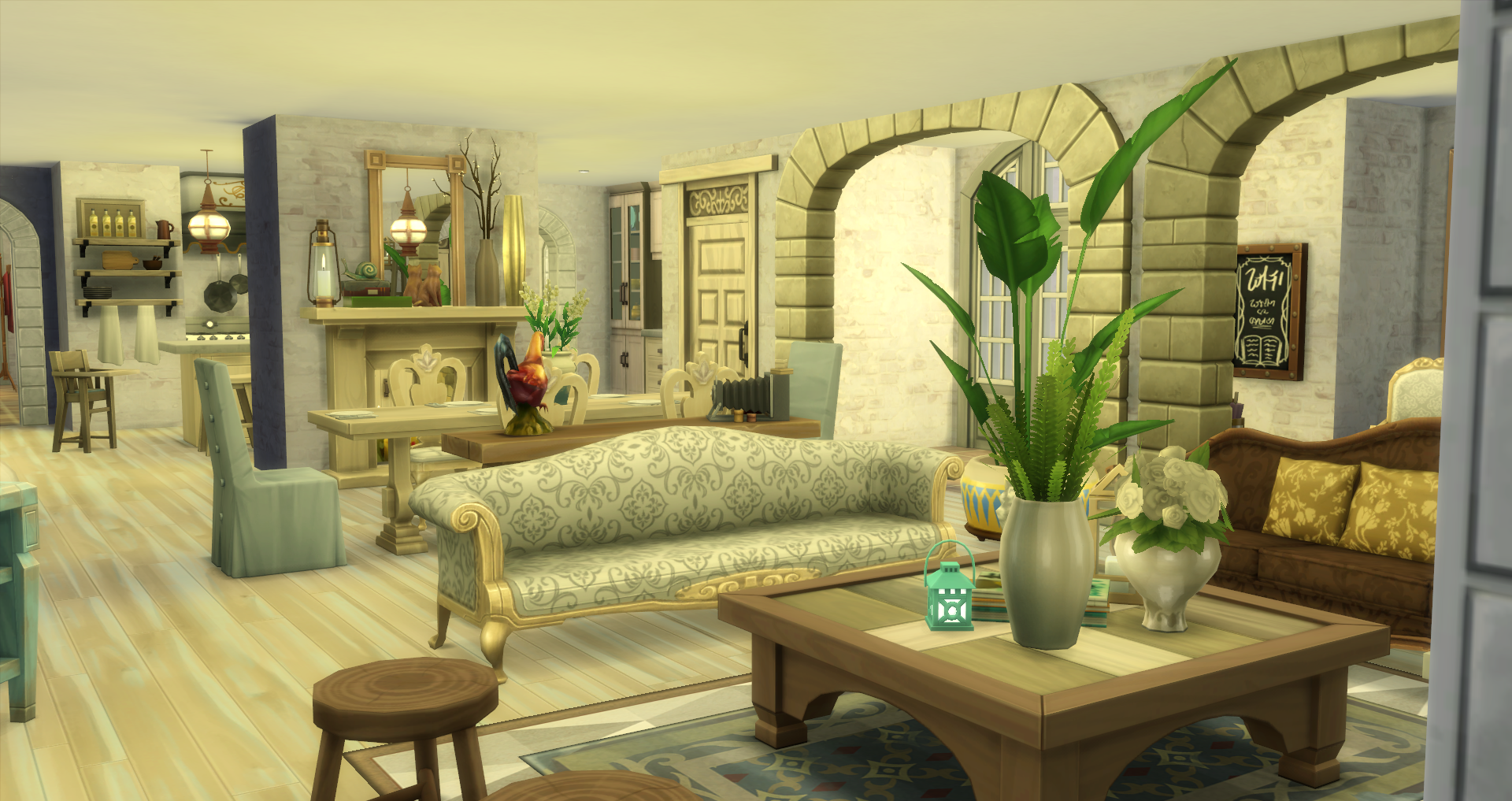 Listen to music, feast with friends and family or do that big school project in this space.