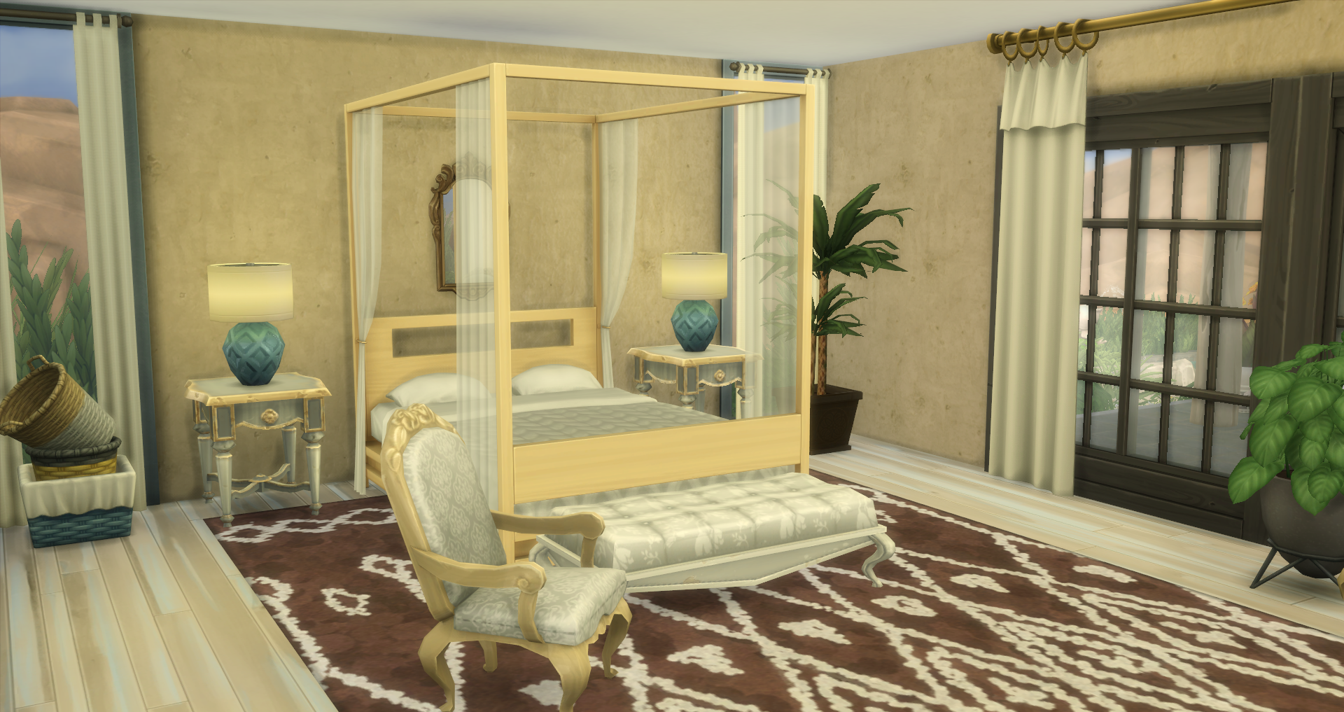Sleep well in this room. Includes bathroom, dressing room and a secluded outside hot tub area.