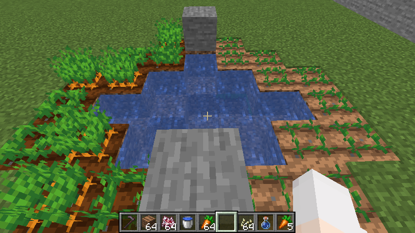 Doctored farmland (right) will not get moisturised by water