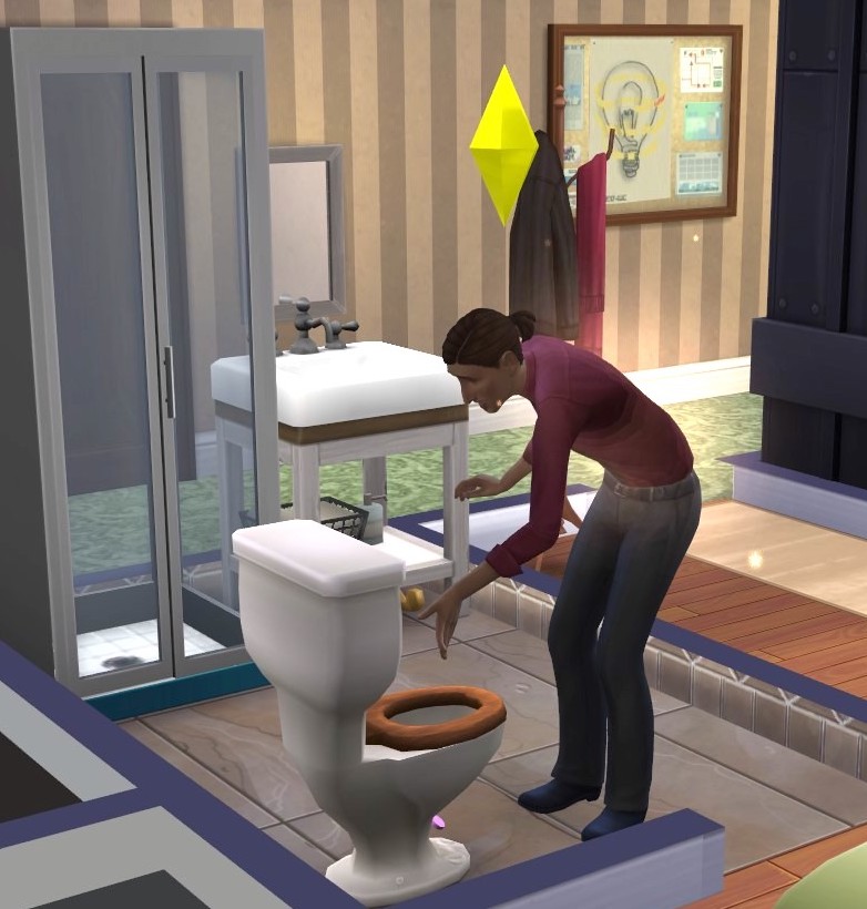 Mod The Sims - No bubble blower or talking toilet reactions!