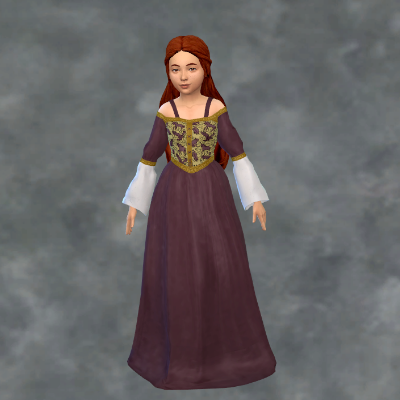 Helena Historical Dress - The Sims 4 Create a Sim - CurseForge