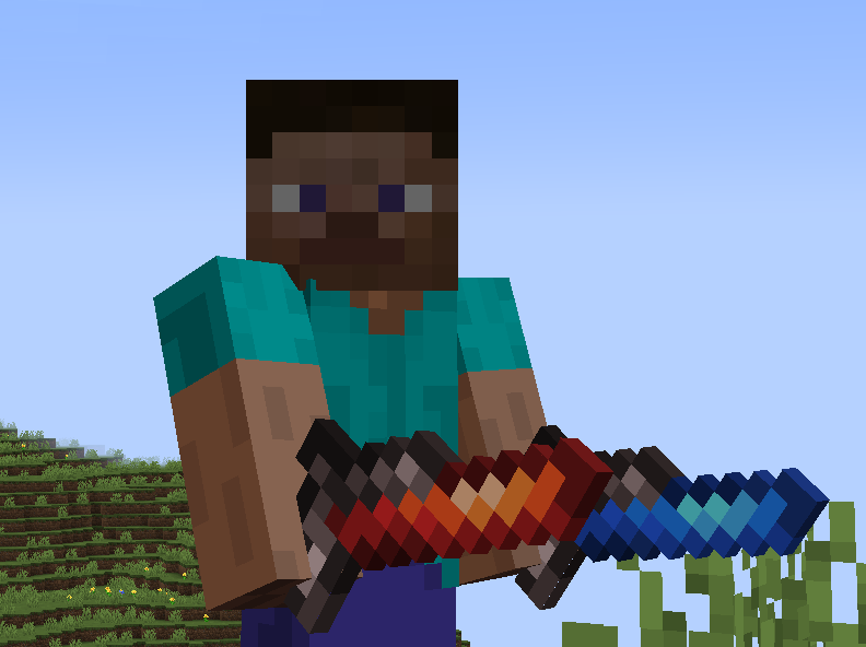 Player holding both of the Murasamas