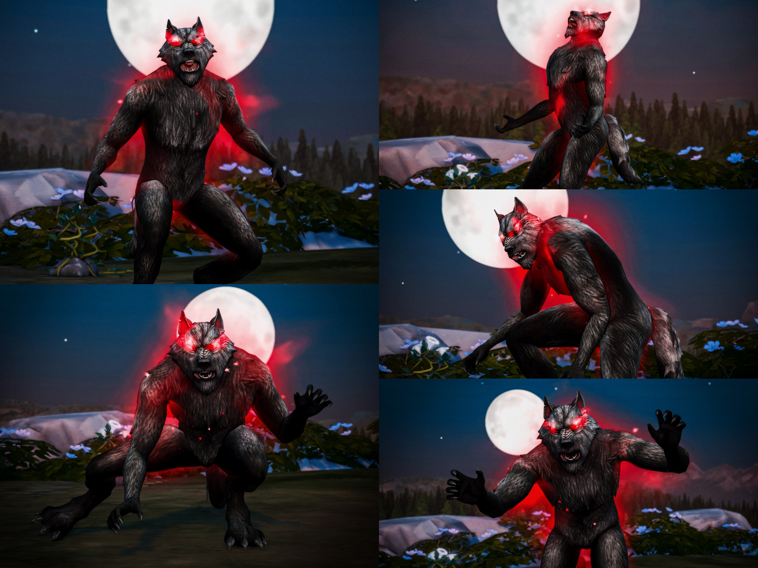 Werewolf Pose Pack by Katverse