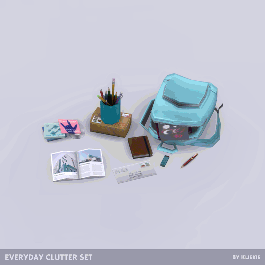 Everyday Clutter Set The Sims 4 Build / Buy