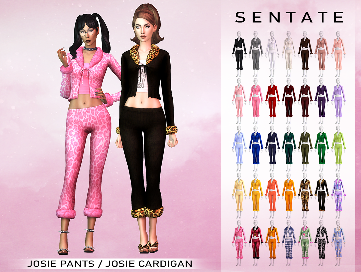 Josie Cardigan and Pants - The Sims 4 Create a Sim - CurseForge