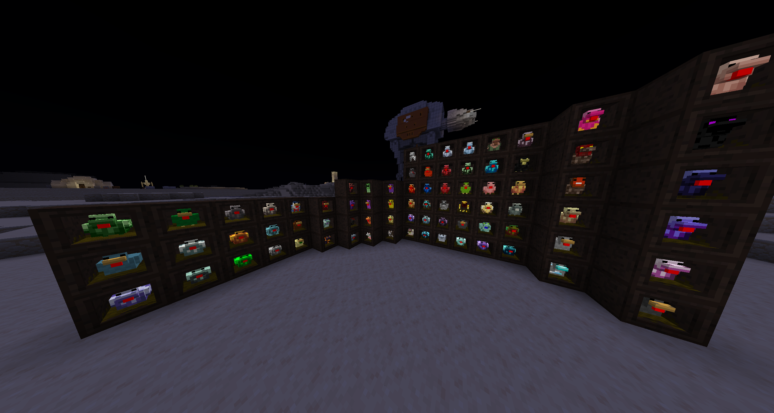 The modpack have many modded chickens