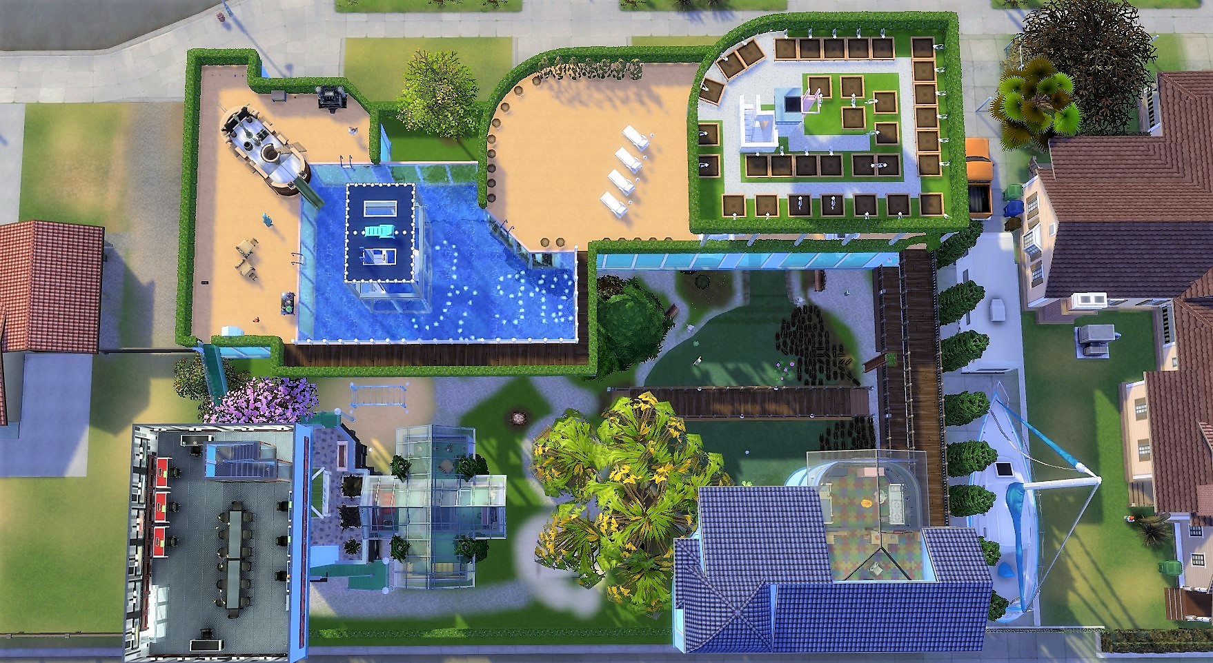 Top View of the 3rd Floor with Garden and Space Rocket Control