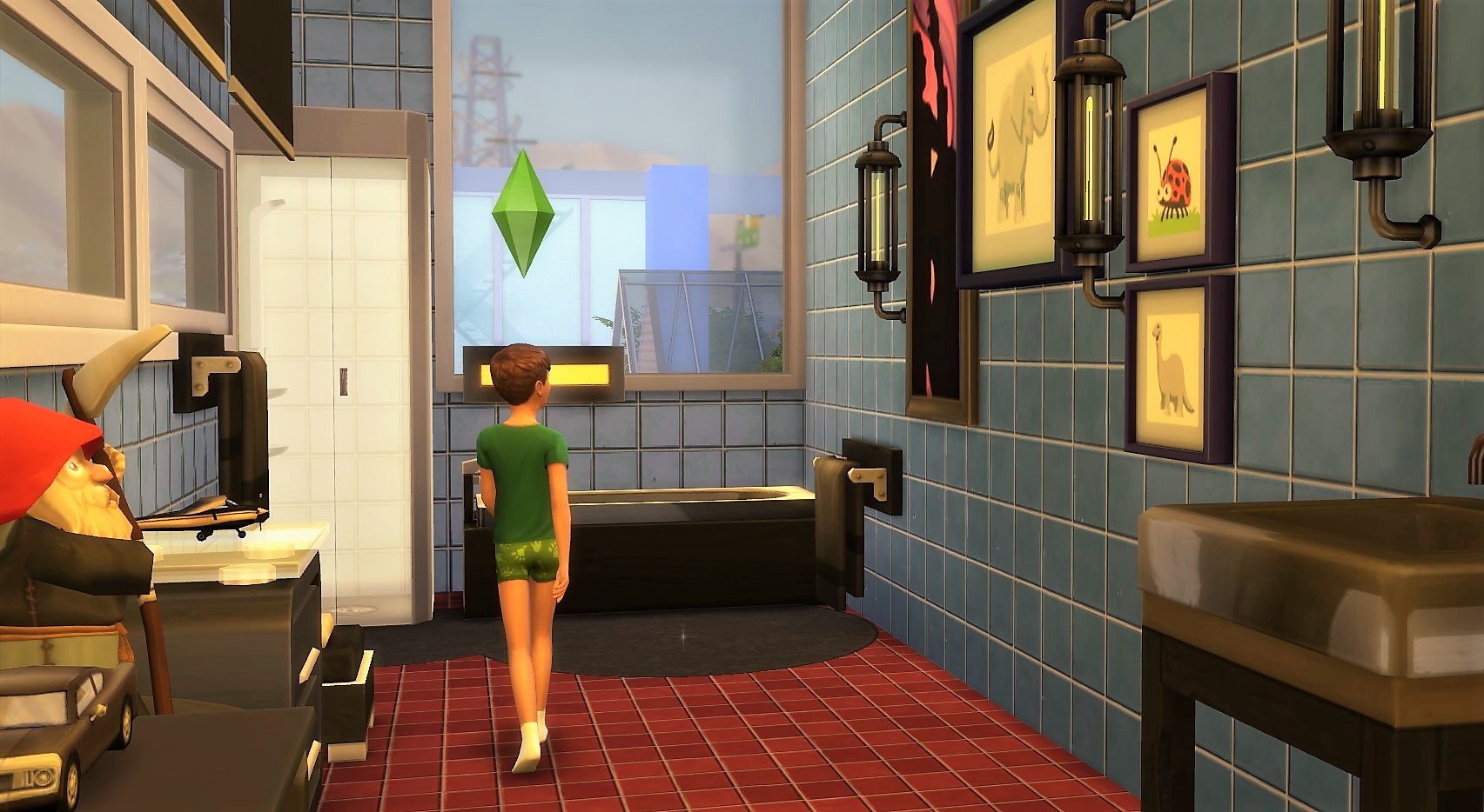 This little Gentleman designed his bathroom all on his own - maybe he might be an architect in future?